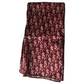 Dior-Seiden Schals-Rot