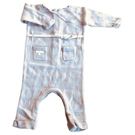 Baby Dior-Cashmere knit pajamas-Taupe