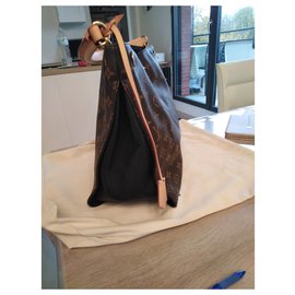 Louis Vuitton-Bolso Gaia marrón y negro-Castaño