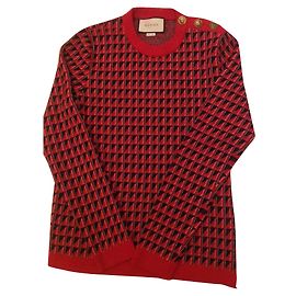 Gucci Jacquard-Pullover neu mit Rechnung Schwarz Weiß Rot