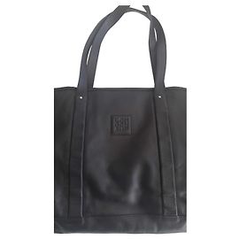 Sac cabas Longchamp en cuir noir Noir