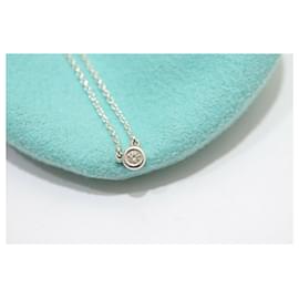 Tiffany & Co-ELSA PERETTI® Diamonds by the Yard® Pendant and sterling silver necklace-Silvery