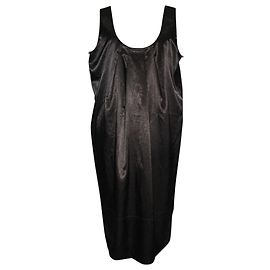 Robe nuisette en satin Hugo Boss Gris Anthracite Gris anthracite