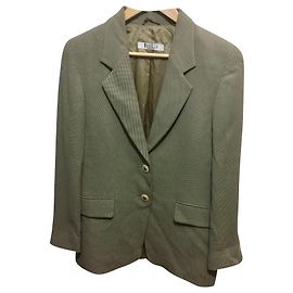 Marella Blazer Brown Beige Viscose Acetate Brown Beige