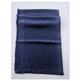 Louis Vuitton-Estola monograma-Azul marino