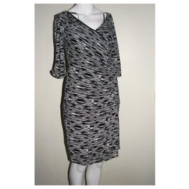Coast-Kleid mit Zebradruck-Schwarz,Weiß,Zebra-druck