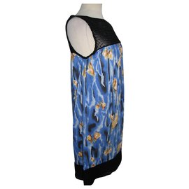 M Missoni-Kleid mit Beinspitze innen-Blau,Mehrfarben 