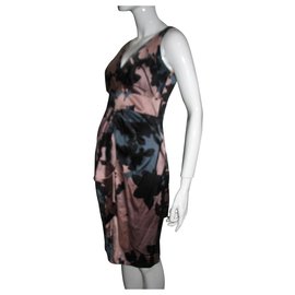 Diane Von Furstenberg-Adisa silk dress-Black,Pink,Dark grey