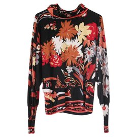 Leonard Pull Léonard / jersey de soie - Taille 36/38 Noir