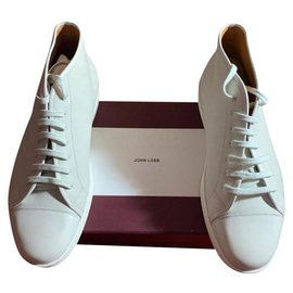 John Lobb-Scarpe da ginnastica-Bianco