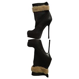 Yves Saint Laurent Bottines Marron