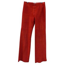 Hermès Hose, Gamaschen Rot Orange