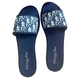 Christian Dior Kit da viaggio per pantofole Blu navy