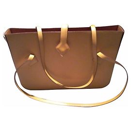 Hermès Yellow Grained Leather Handbag Yellow