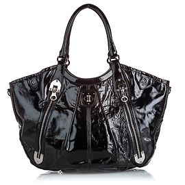 Alexander Mcqueen Bolsa em couro preto Preto