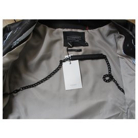 Eleven Paris-Lamb leather jacket, size L.  Arty.-Black