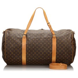 Louis Vuitton-Louis Vuitton Brown Monogram Sac Polochon 65-Brown