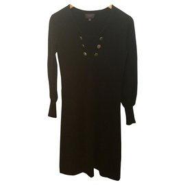 Autre Marque-Cashmere blend dress-Black