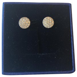 Autre Marque-0hrstecker Diamant pavé in weissgold-Silber