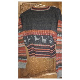 Autre Marque-Peruvian Mission style vintage sweater-Multiple colors