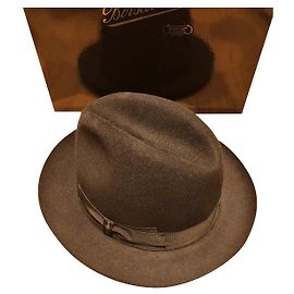 BORSALINO NEW FUR FELT HAT Black