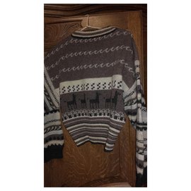Autre Marque-Vintage-Pullover im peruanischen Missionsstil-Mehrfarben 