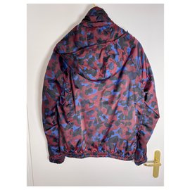Louis Vuitton-Blazers Jackets-Blue,Dark red