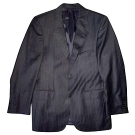Ermenegildo Zegna Tessuto Grey Suit Jacket, Size 48 Grey