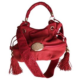 Borsa in tweed Lancel rosso Brigitte Bardot Rosso
