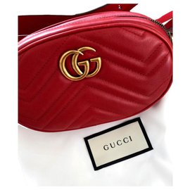 Gucci-Decken Sie Marmont-Rot