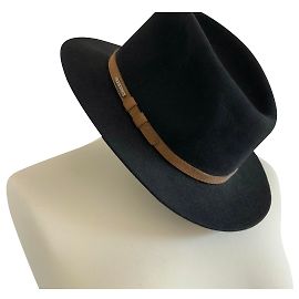 Stetson Black Wool Felt Hat T55 Black