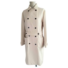 Cacharel Wool Coat Cream Size 38 Cream