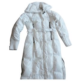 Ecru Daunenjacke T38 Pinko Aus weiß