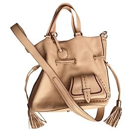 Sac Lancel premier flirt Cuir beige taille M Beige