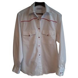 Autre Marque Camicia Alain Figaret Bianca in Cotone Bianco