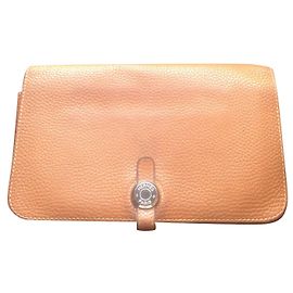 Hermès Vintage Dogon Wallet Hermes Brown