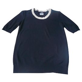 CHANEL UNIFORM Top manica corta blu navy TM Blu navy