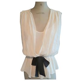 Top de noite Sandro Creme Creme
