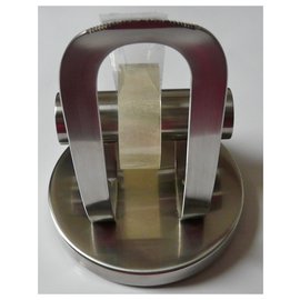 Autre Marque-Vintage design steel tape dispenser-Silvery