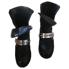 BOOTS MOTARDES Alexander Mcqueen Black