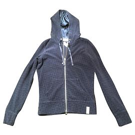 Tommy Hilfiger Sportjacke Blau Baumwolle Blau Marineblau Dunkelblau