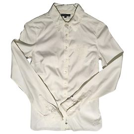 Tommy Hilfiger White Cotton Shirt White Cream Eggshell