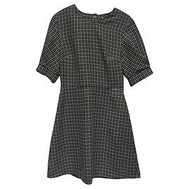 Robe courte Topshop avec ouverture au dos Noir Blanc Gris Gris anthracite