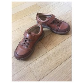 Jacadi-Ankle boots with scratch JACADI 26-Brown,Light brown,Dark brown