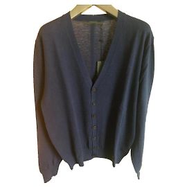 KARL LAGERFELD NEW MEN'S CARDIGAN Blue