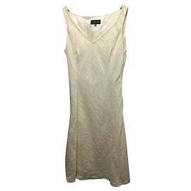 Coast Robe en lin jaune pâle Jaune
