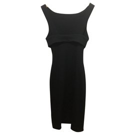 Diane Von Furstenberg-Vintage wool dress-Black