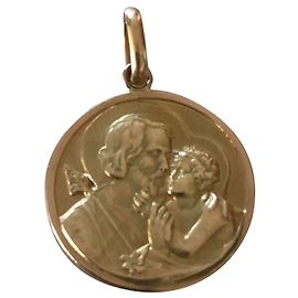 Autre Marque Medaglia d'oro giallo 18 k san giuseppe vintage 60'ies D'oro