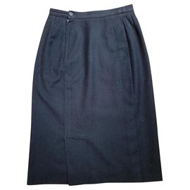 Guy Laroche-Vintage pencil skirt-Black