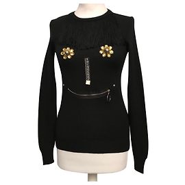 Pull Moschino Cheap And Chic Noir en Laine Noir